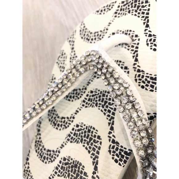 Havaianas Swarovski Flip Flops - Copacabana/ Rio - Picture 2 of 6